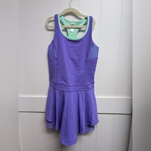 Lululemon Gorla Ivivva Mint and Purple Athletic Dress, sz 14